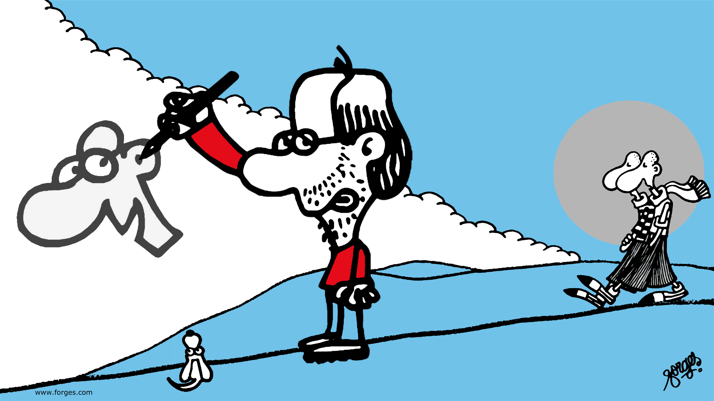 Selecció d′articles de l′humorista gràfic Forges i de la seva obra