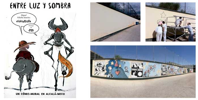 “Entre luz y sombra”, el testimoni de la creació d′un còmic-mural “Entre luz y sombra”, el testimoni de la creació d′un còmic-mural