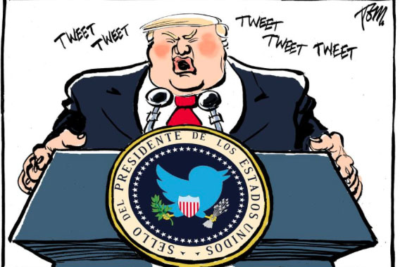 La política i la figura de Donald Trump són el combustible perfecte per a l′humor gràfic La política i la figura de Donald Trump són el combustible perfecte per a l′humor gràfic