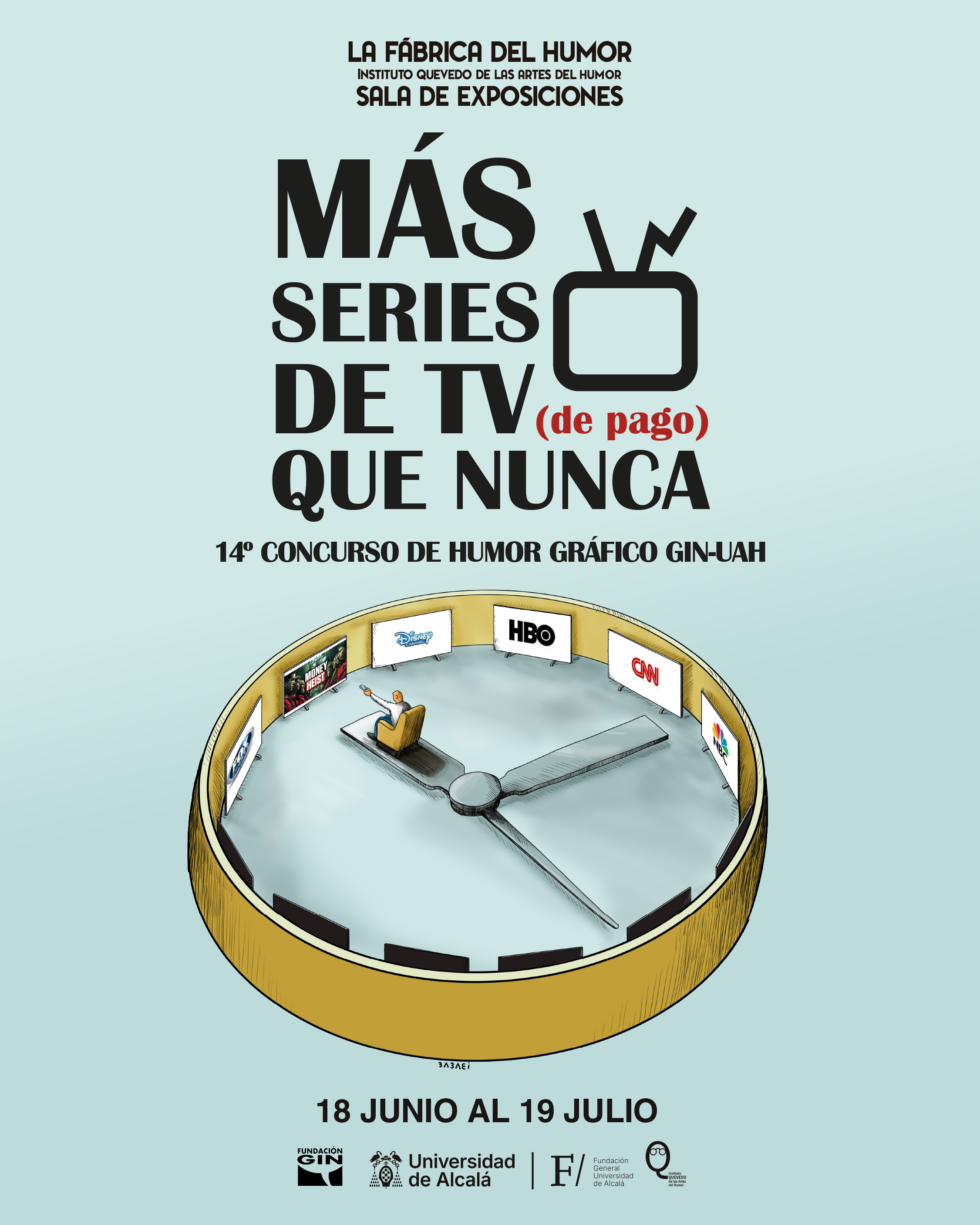 Exposición 14º Concurso Gin «Más series de TV (de pago) que nunca» 