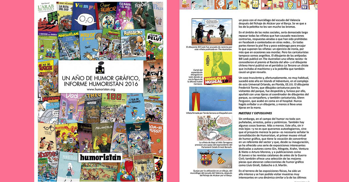 Un año de humor gráfico, informe Humoristán 2016 