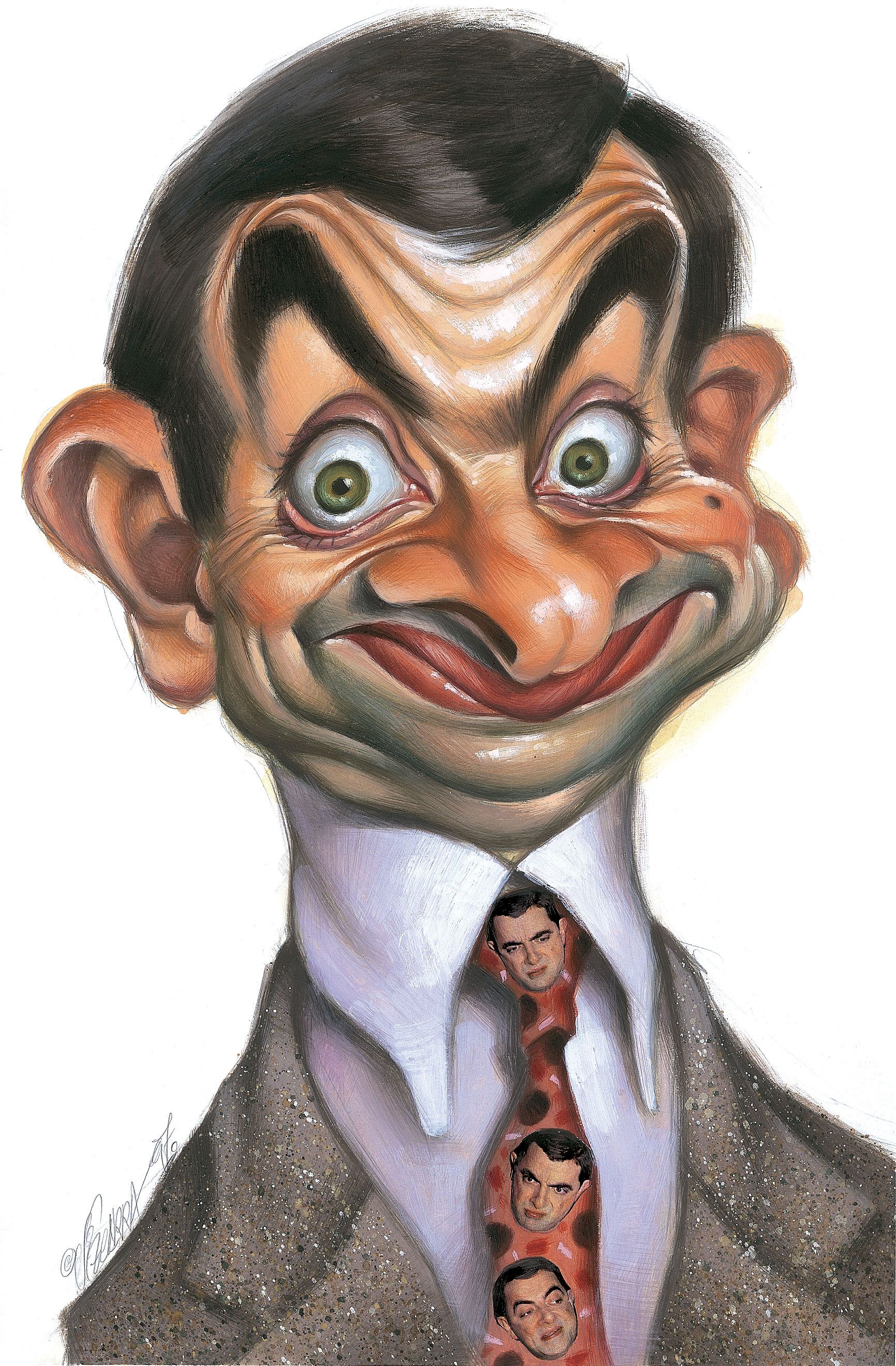 Caricatura d'en Mr. Bean