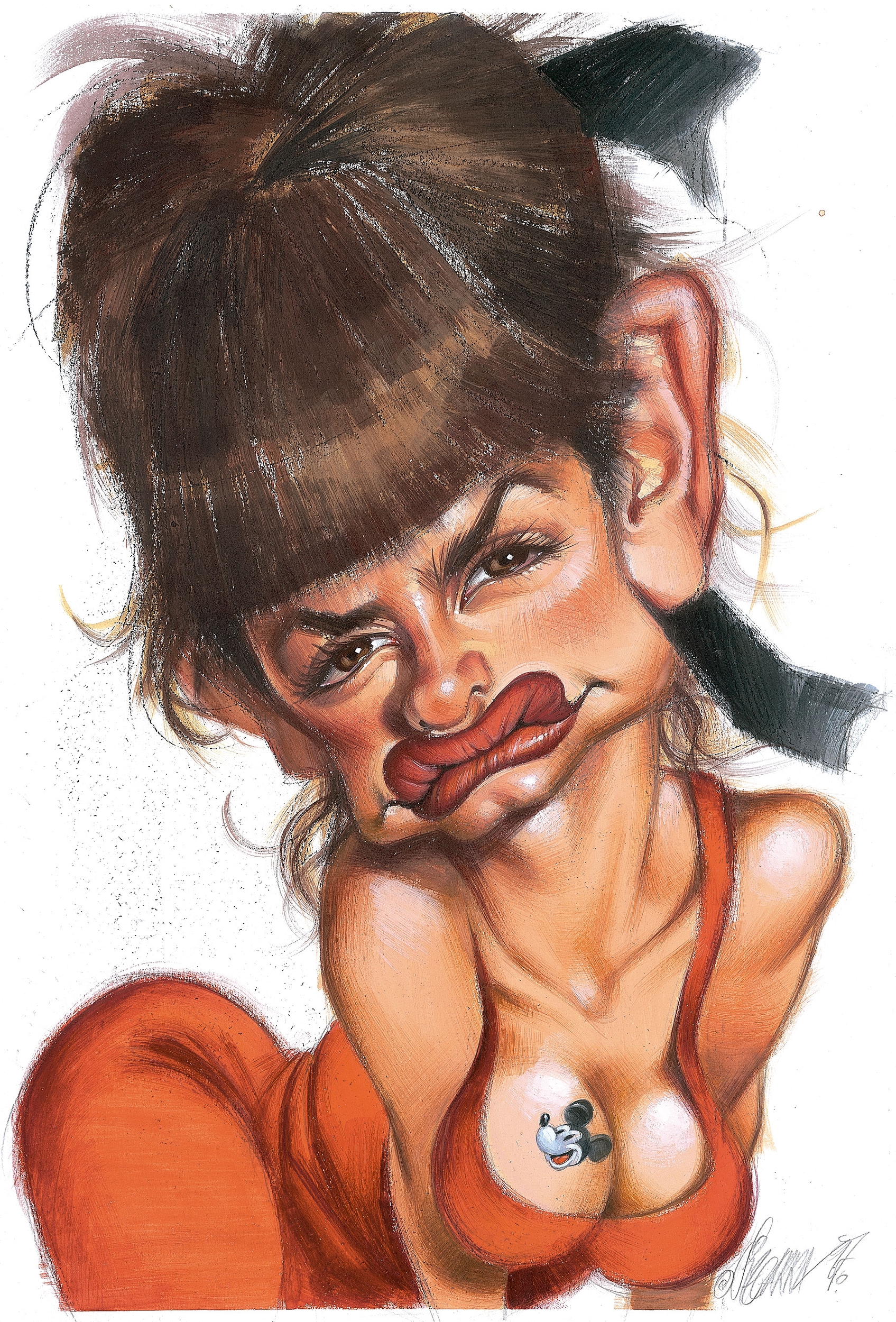 Caricatura de Penélope Cruz