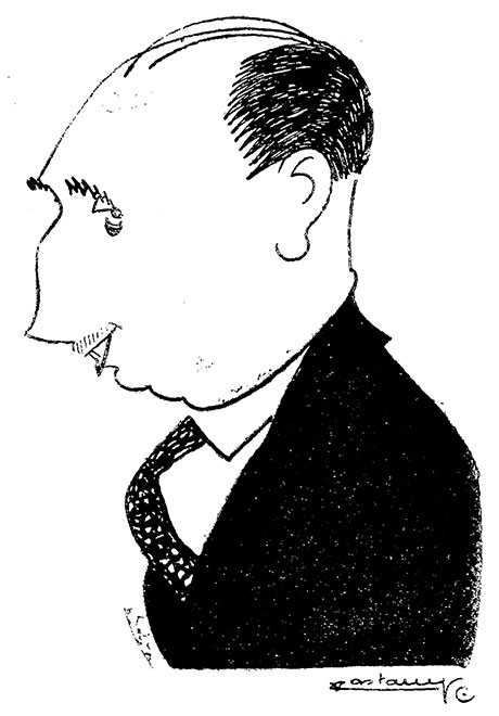 Caricatura de Gaietà Cornet