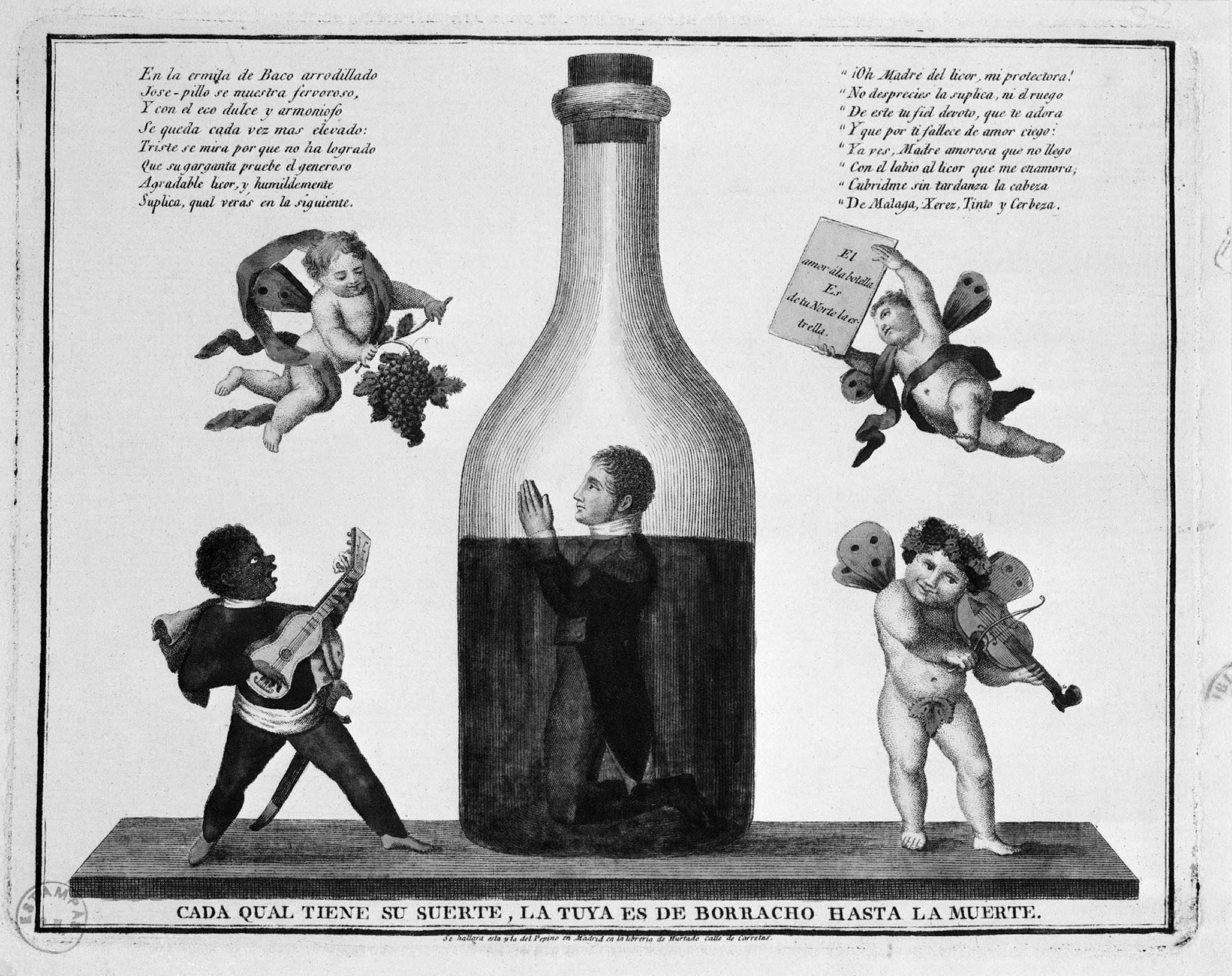 Gravat que satiritza al germà de Napoleó, José Bonaparte