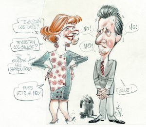 Caricatura de la Infanta Cristina