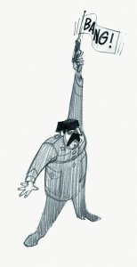 Caricatura de Antonio Tejero