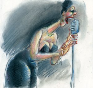 Ilustración de Ella Fitzgerald