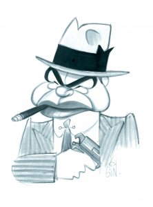 Caricatura de Edward G. Robinson