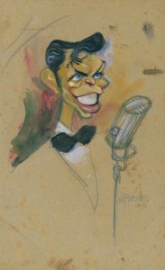 Caricatura de Frank Sinatra