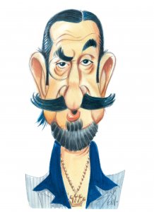 Caricatura de Jaime de Mora y Aragón