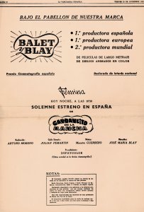 Garbancito de la Mancha. 70 anys del primer llargmetratge europeu d