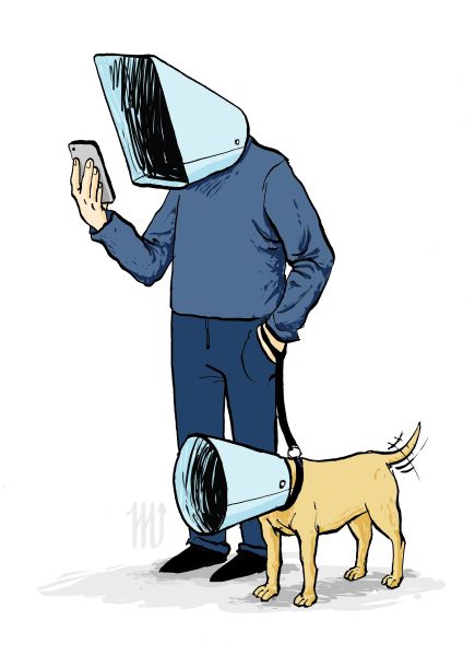 8è Concurs d’humor gràfic Gin. Atents a les seves pantalles