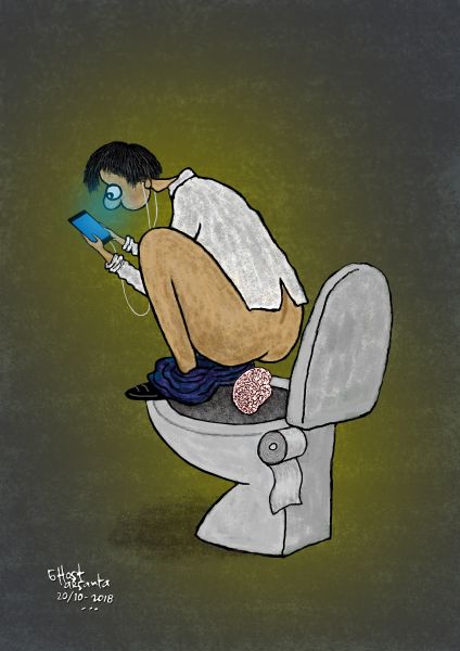 8è Concurs d’humor gràfic Gin. Atents a les seves pantalles