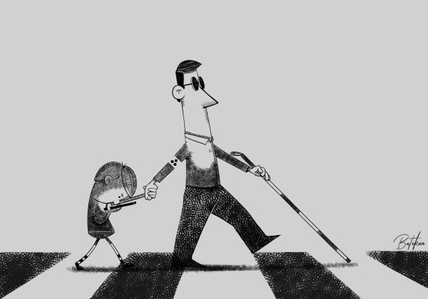 8è Concurs d’humor gràfic Gin. Atents a les seves pantalles