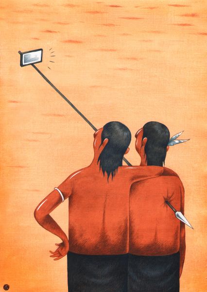 8è Concurs d’humor gràfic Gin. Atents a les seves pantalles