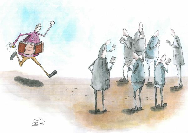 8è Concurs d’humor gràfic Gin. Atents a les seves pantalles