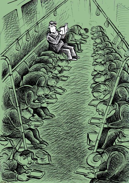 8è Concurs d’humor gràfic Gin. Atents a les seves pantalles