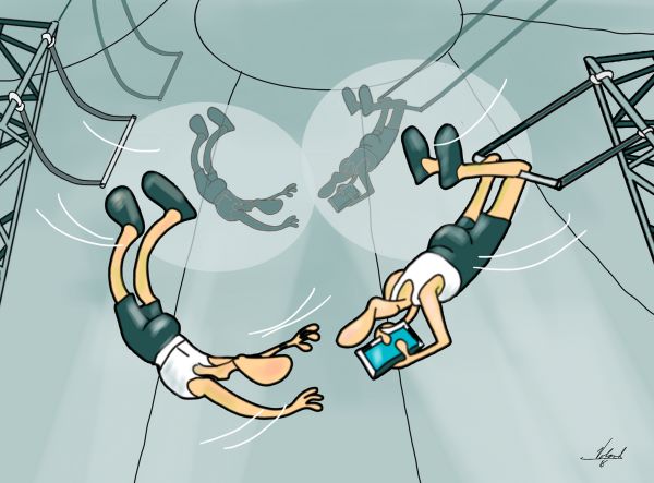 8è Concurs d’humor gràfic Gin. Atents a les seves pantalles